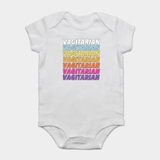 Vagitarian - Humorous LGBT Design Baby Bodysuit